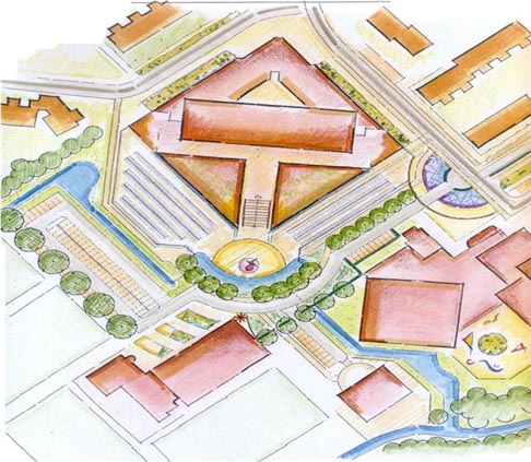 Een impressie van het verbouwde Rijnlands Lyceum en de omgeving